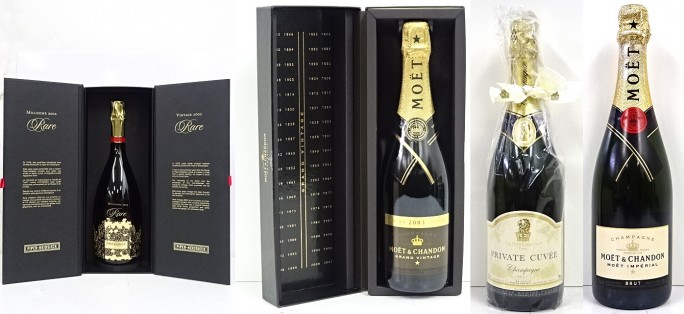 PIPER-HEIDSIEK MILLESIME Rare 2002、モエシャンドン 2003 GRAND VINTAGE、リッツカールトン プライベートキュベ、モエシャンドン