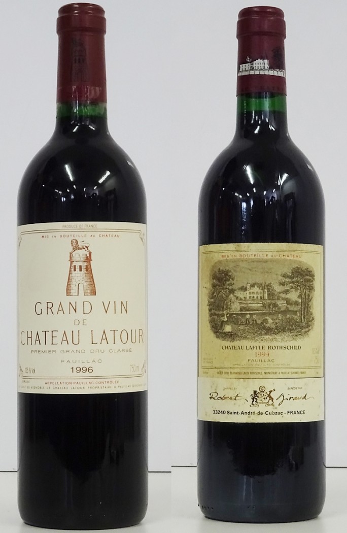 シャトーラトゥール 1996年,シャトーラフィットロートシルト 1994年