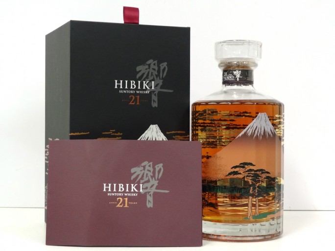 響 21年 意匠ボトル 富士風雲図 特別化粧箱