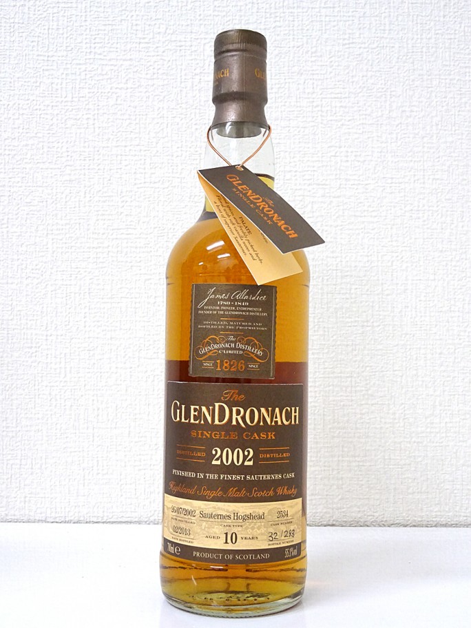 グレンドロナック 2002 10年 ソーテルヌカスク