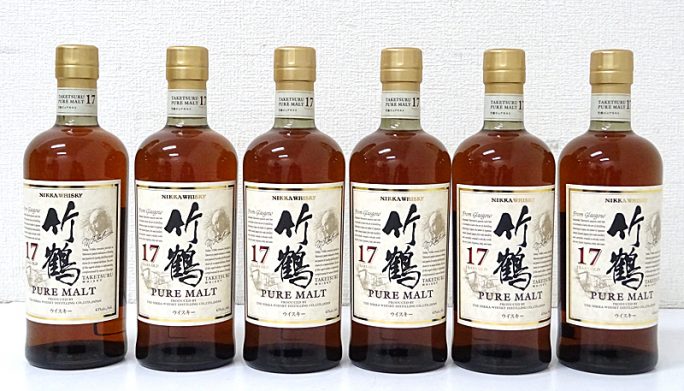 ニッカウィスキー 竹鶴 17年 ピュアモルト 700ml 6本