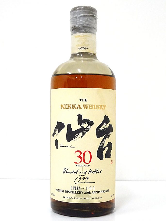 ザ・ニッカウヰスキー 仙台 30年 1999 500本限定 43％750ｍl