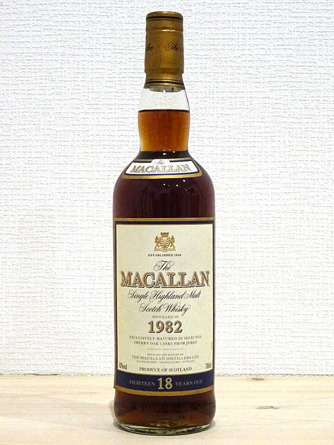 MACALLAN マッカラン 18年 1982年 シェリーカスク 43% 700ml